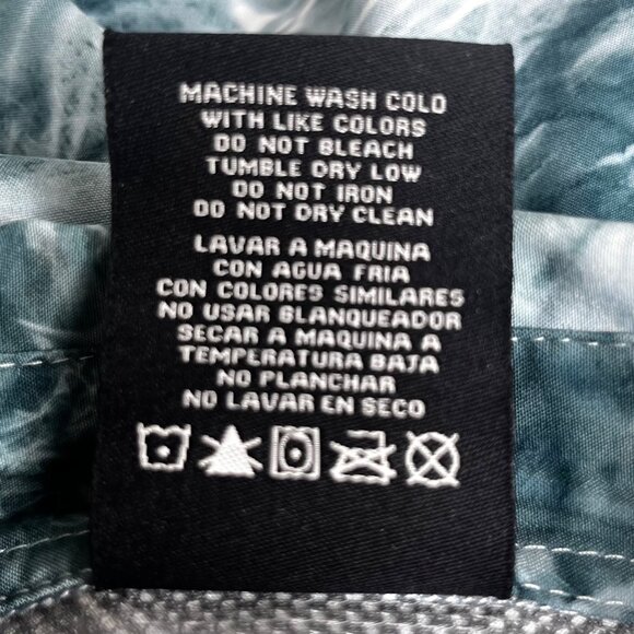 Mossy Oak Long Sleeve Button Up Fishing Shirt Mens Medium Water Print - Picture 10 of 11